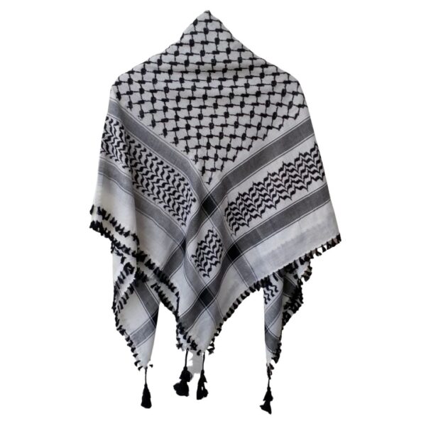 Keffiyeh Square Large Black and White