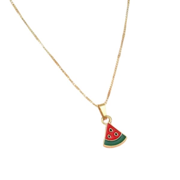 Mini Watermelon Slice Necklace