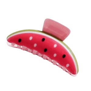 Watermelon Clear Acrylic Hair Clip - Large