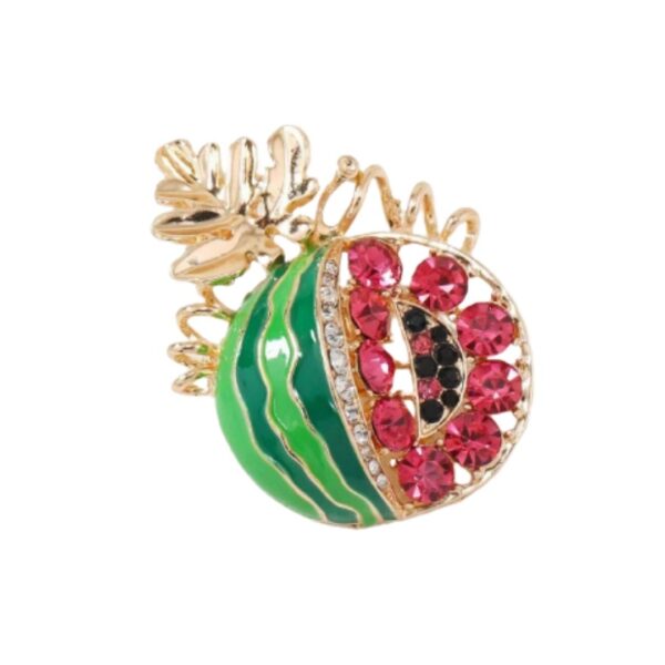 Watermelon Full Brooch with Stones