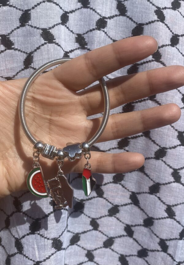 Palestine Map Pandora Style Bracelet