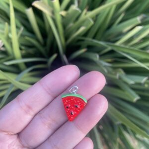 Acrylic Slice watermelon charm bracelet