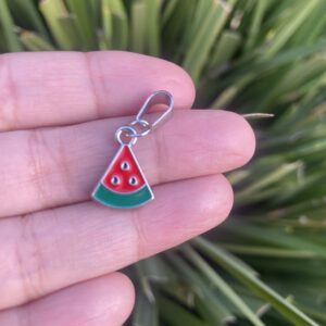 Small Slice watermelon charm bracelet