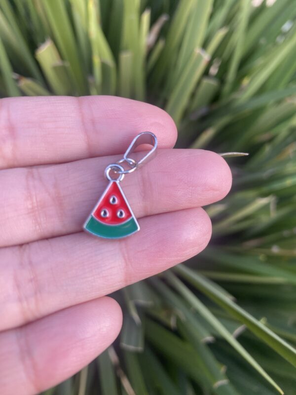 Small Slice watermelon charm bracelet