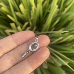 Sliver plated Padel charm bracelet