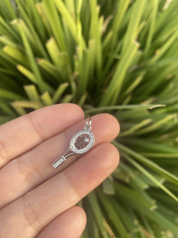 Sliver plated Padel charm bracelet
