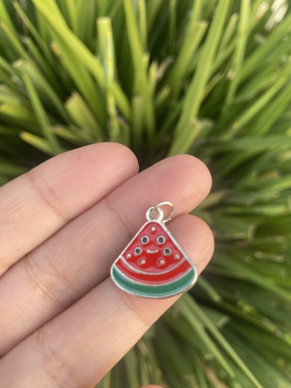 Large Slice watermelon charm bracelet