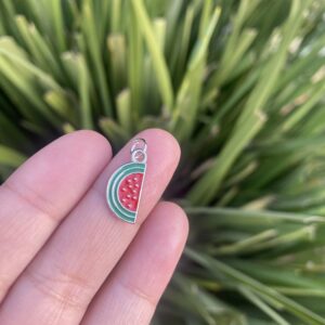 Mini half watermelon charm bracelet